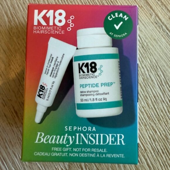 K18 Peptide Prep Detox Shampoo & Leave in Molecular Hair Mask Travel Kit - Picture 1 of 1